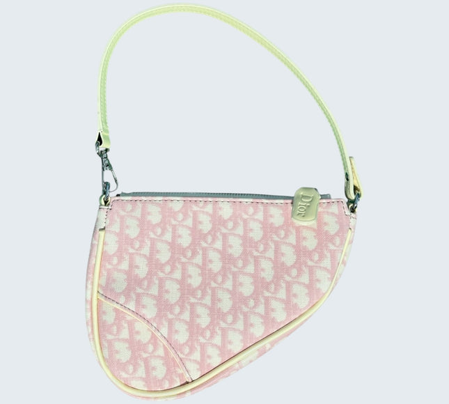 Christian Dior Pink Trotter Saddle Pochette