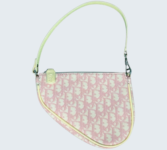 Christian Dior Pink Trotter Saddle Pochette
