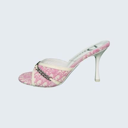 Christian Dior Pink Trotter Mules
