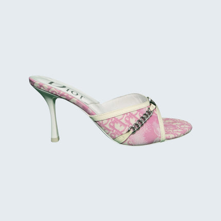 Christian Dior Pink Trotter Mules