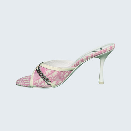 Christian Dior Pink Trotter Mules