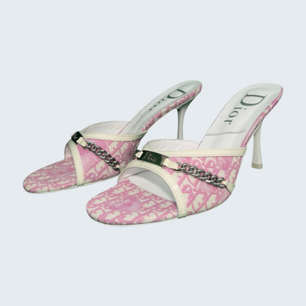 Christian Dior Pink Trotter Mules