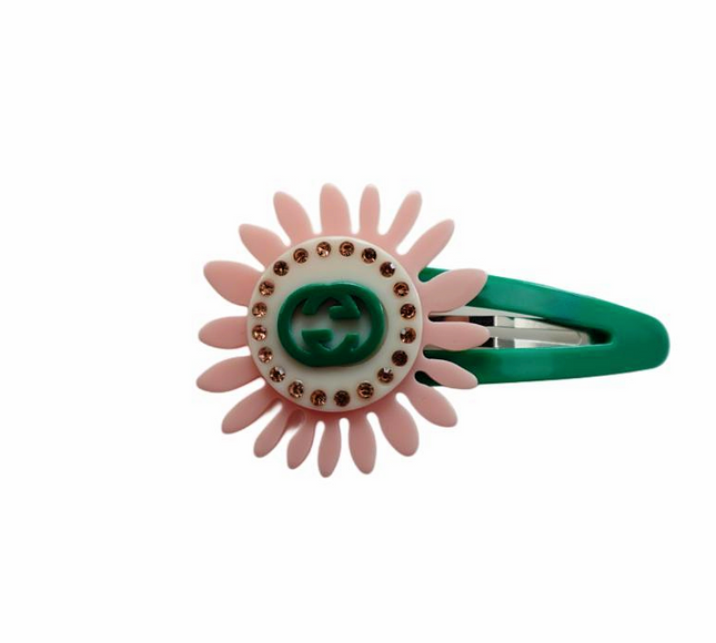 Gucci Pink Flower Hair Clip