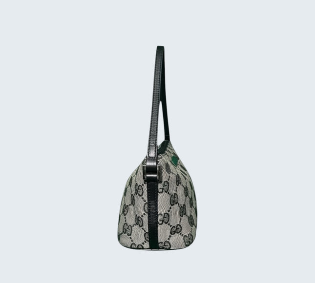 Gucci Black & Grey Monogram Pochette
