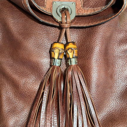 Gucci 2007 Brown Indy Top Handle Hobo Bag