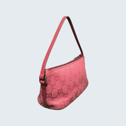 Gucci Hot Pink Monogram Pochette