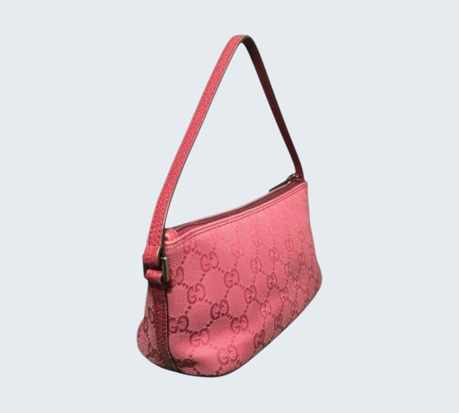 Gucci Hot Pink Monogram Pochette