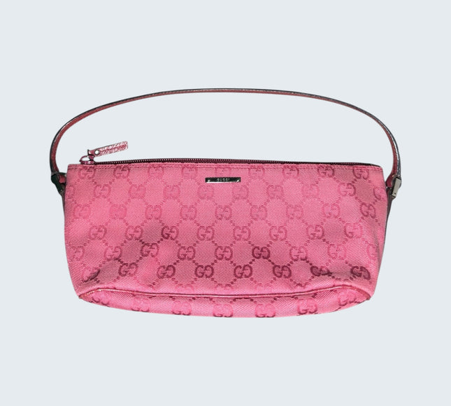 Gucci Hot Pink Monogram Pochette