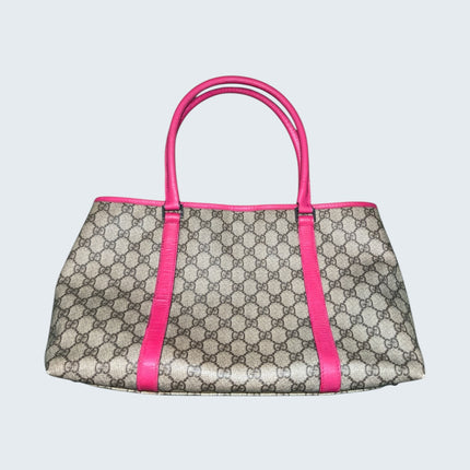 Gucci 2000s Monogram Hot Pink Tote Bag