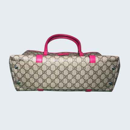 Gucci 2000s Monogram Hot Pink Tote Bag