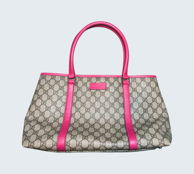 Gucci 2000s Monogram Hot Pink Tote Bag