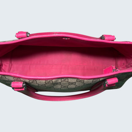 Gucci 2000s Monogram Hot Pink Tote Bag