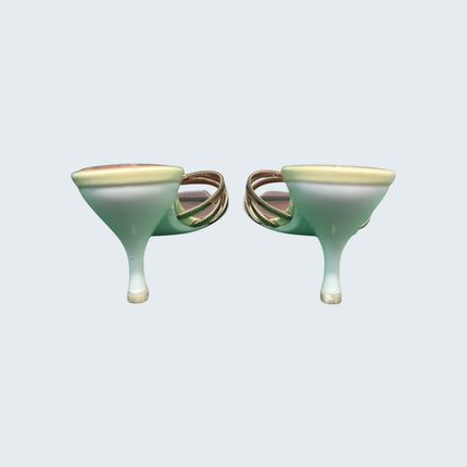 Louis Vuitton Takashi Murakami White Multicolor Gold Strap Heels